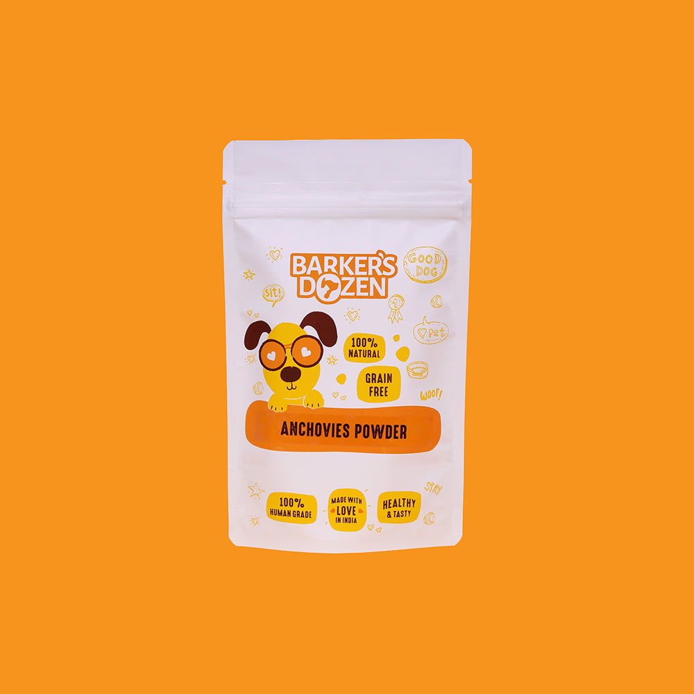Anchovy fish powder natural omega-3 supplement for dogs