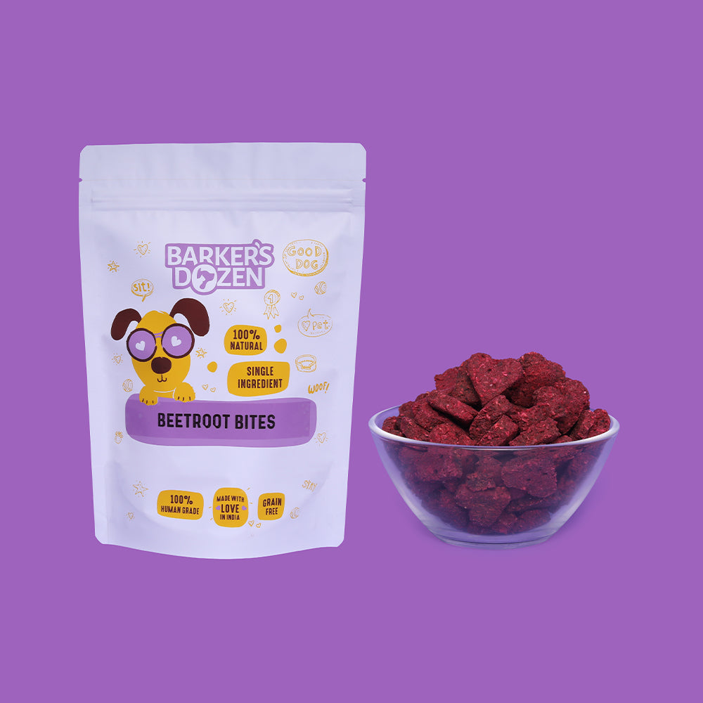 Vegetarian Beetroot Dog Treats by Barker's Dozen Pet Bakery