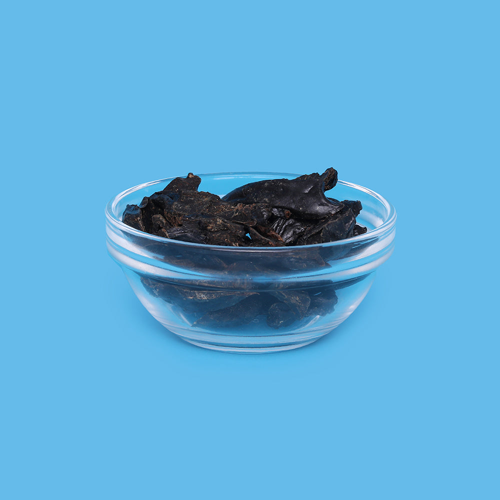 Dehydrated Buff liver jerky from Barker's Dozen