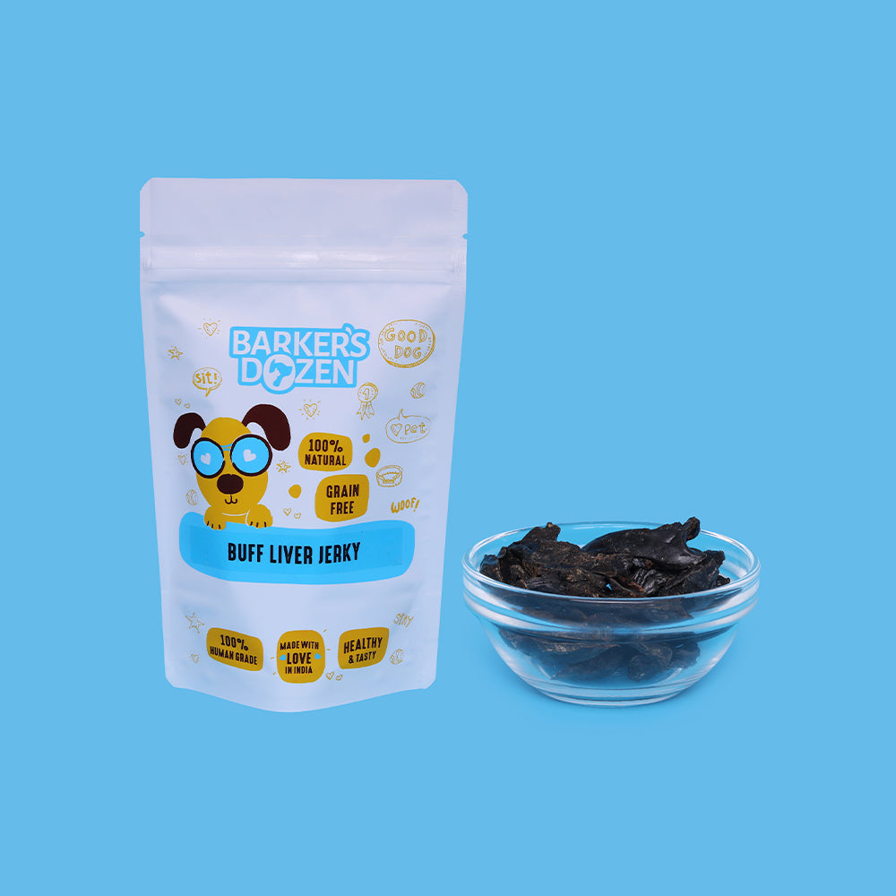 Buff Liver Jerky for Dogs from Barker's Dozen