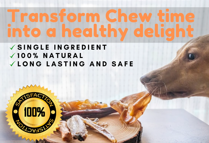 Safe, Long lasting chews for dogs from Barker's Dozen Pet bakery