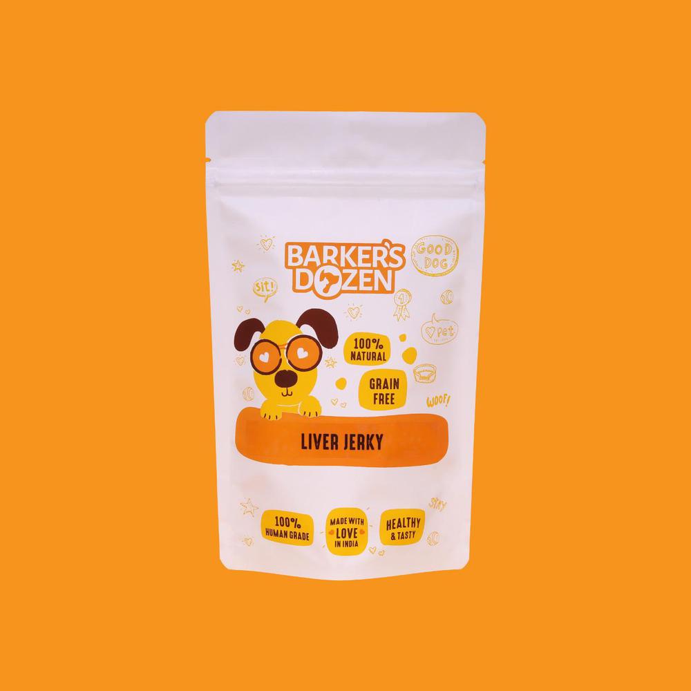 Chicken liver jerky for dogs. 70gm pack