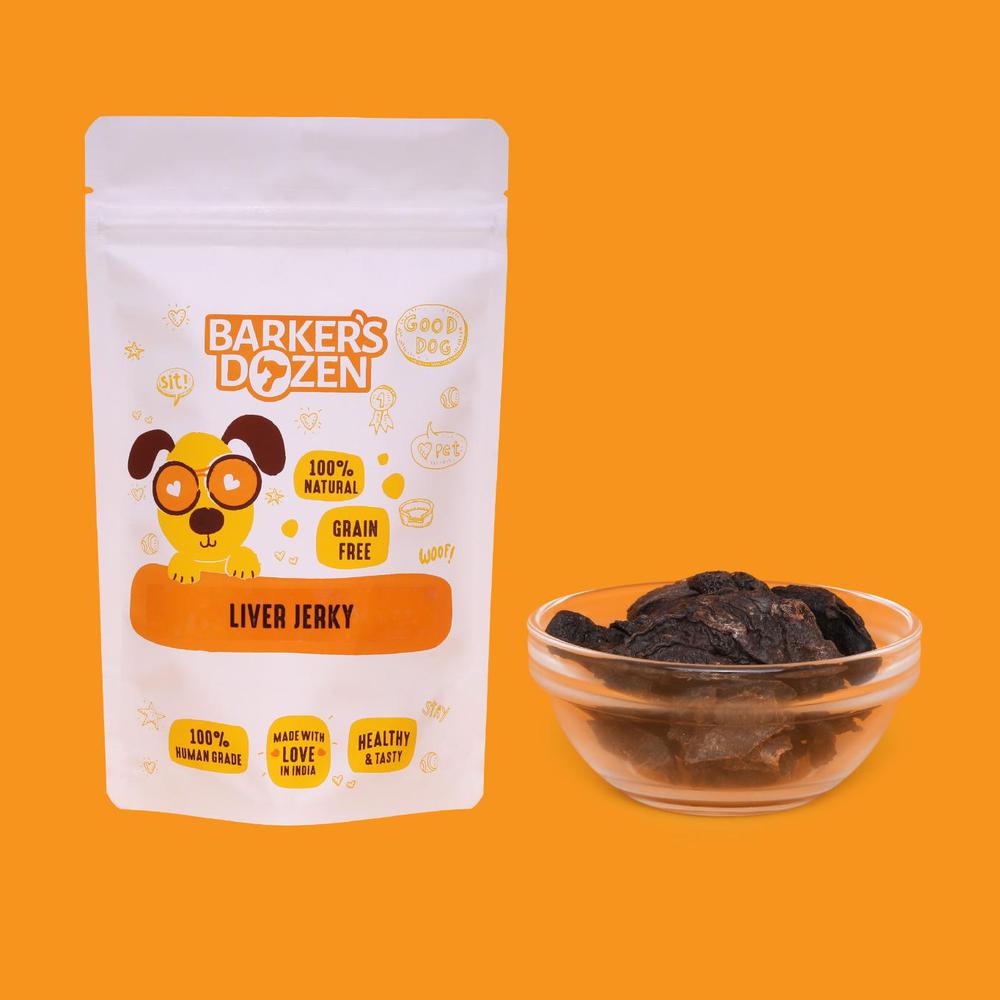 Chicken liver jerky by Barker's Dozen. Single Ingredient recipe
