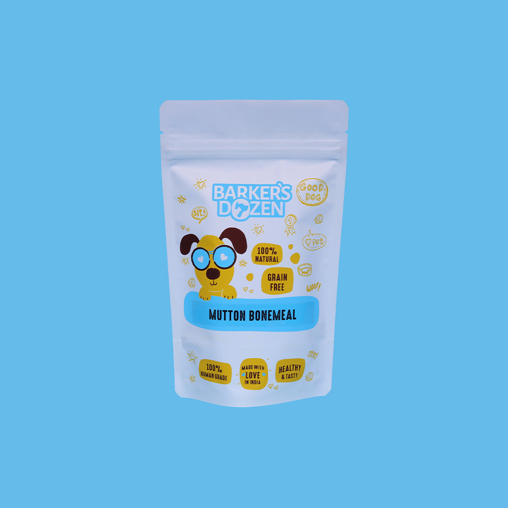 mutton bonemeal powder by barker's dozen pet bakery