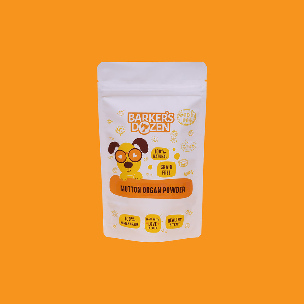 Barker's Dozen pet bakery mutton organ powder nutrition supplement for dogs