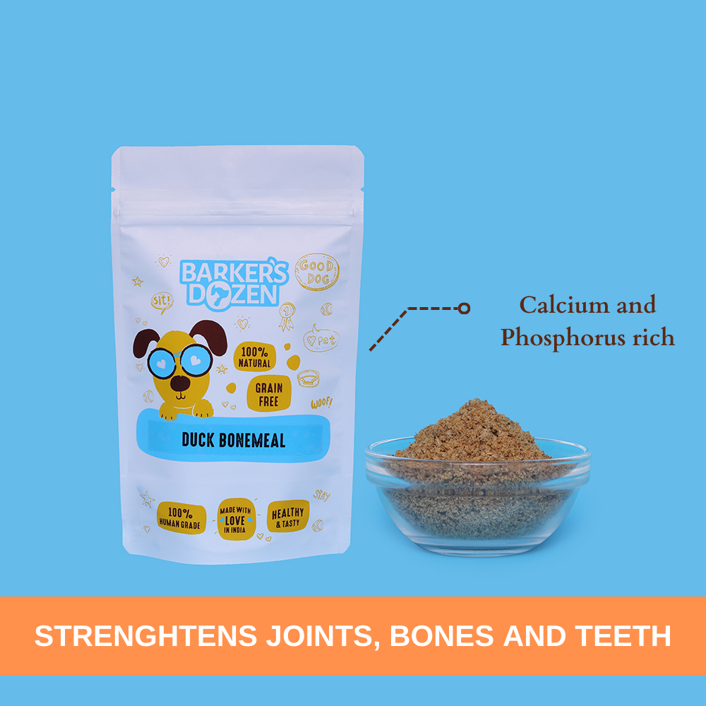 duck bonemeal powder natural calcium and phosphorus supplement for dogs