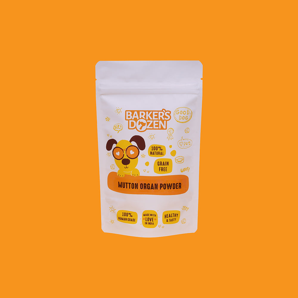 Barker's Dozen pet bakery mutton organ powder nutrition supplement for dogs 